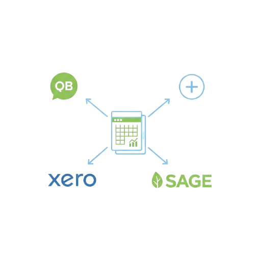 Export to QuickBooks, Xero, Sage and more