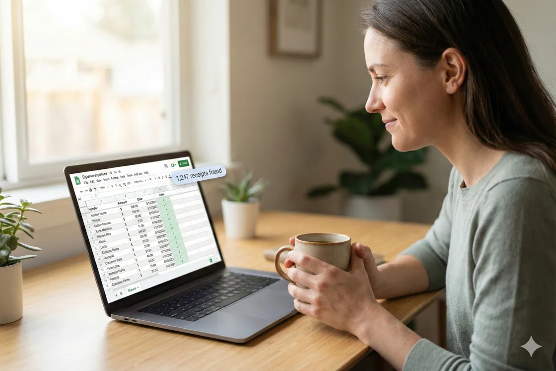 6 years of Gmail receipts found overnight